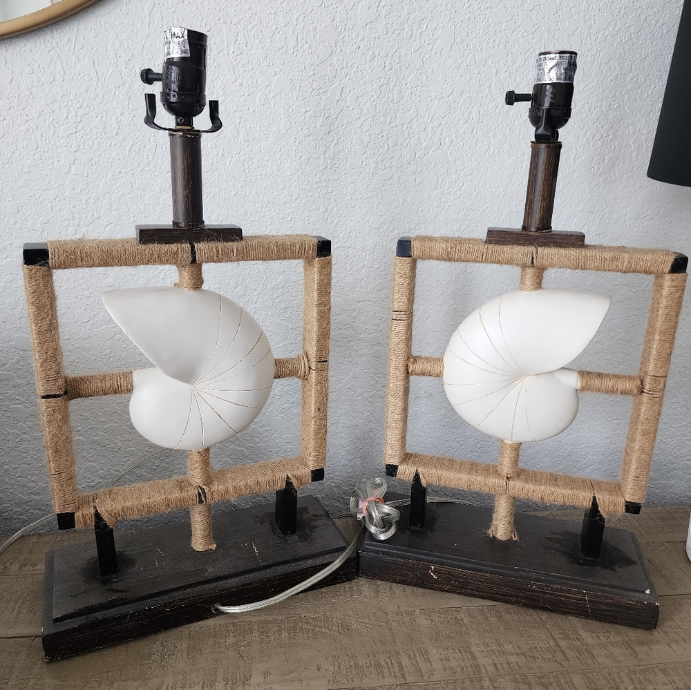 Set of TWO coastal lamps